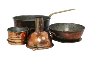 Antique Patina Copper Bowls