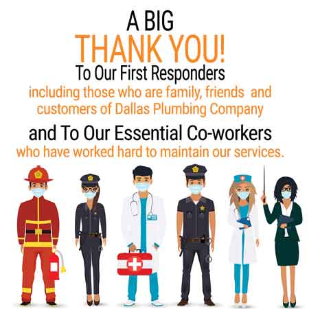 Thank You First Responders - Dallas Plumbing & Air Conditioning